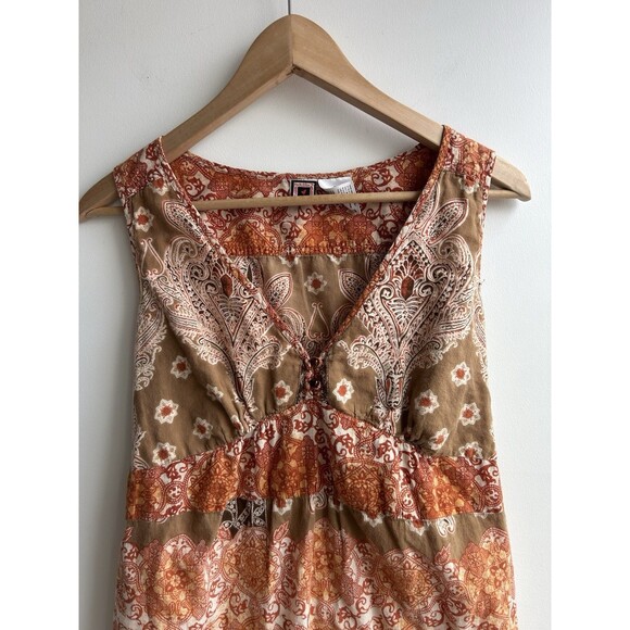 Y2K Forbidden Babydoll Tank Top Bandana Patterned Size M - Picture 2 of 9